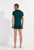 402593 Tencel Soft Tee-Shirt Crew Neck - 00DG Dark Green