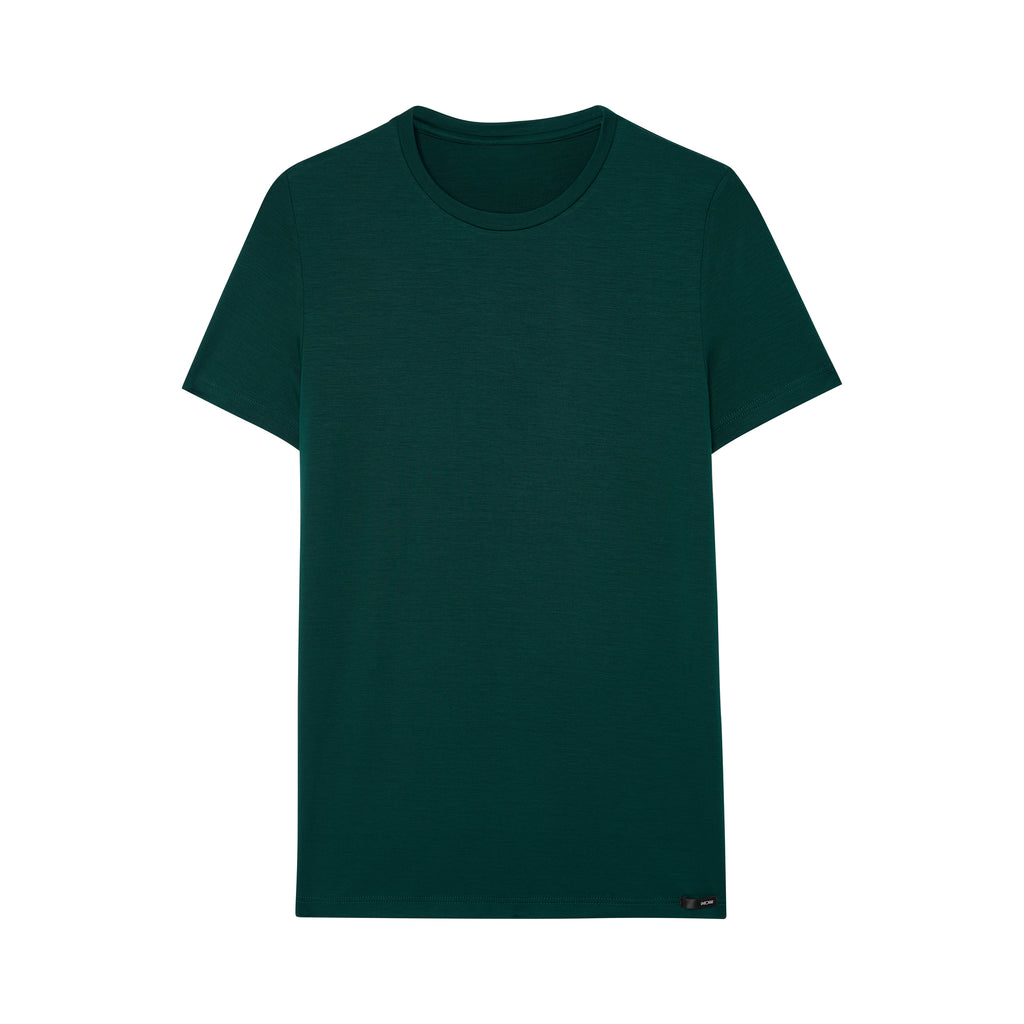 402593 Tencel Soft Tee-Shirt Crew Neck - 00DG Dark Green