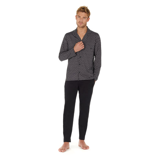 402604 Vince Long Sleepwear - I004 Black Print