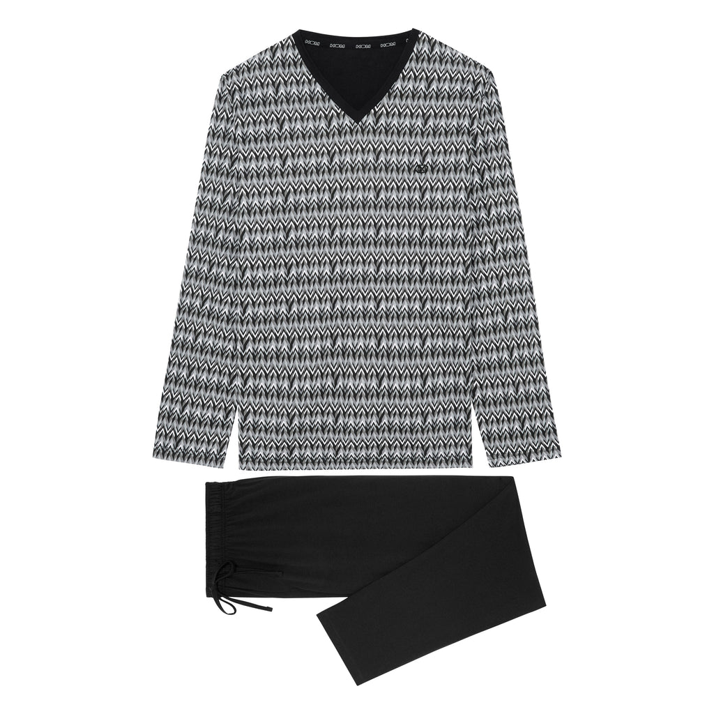 Jerry Long Sleepwear | Black Print 402615-P004