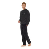 402619 Norman Homewear - R04W Black/White Stripes