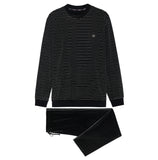 402619 Norman Homewear - R04W Black/White Stripes