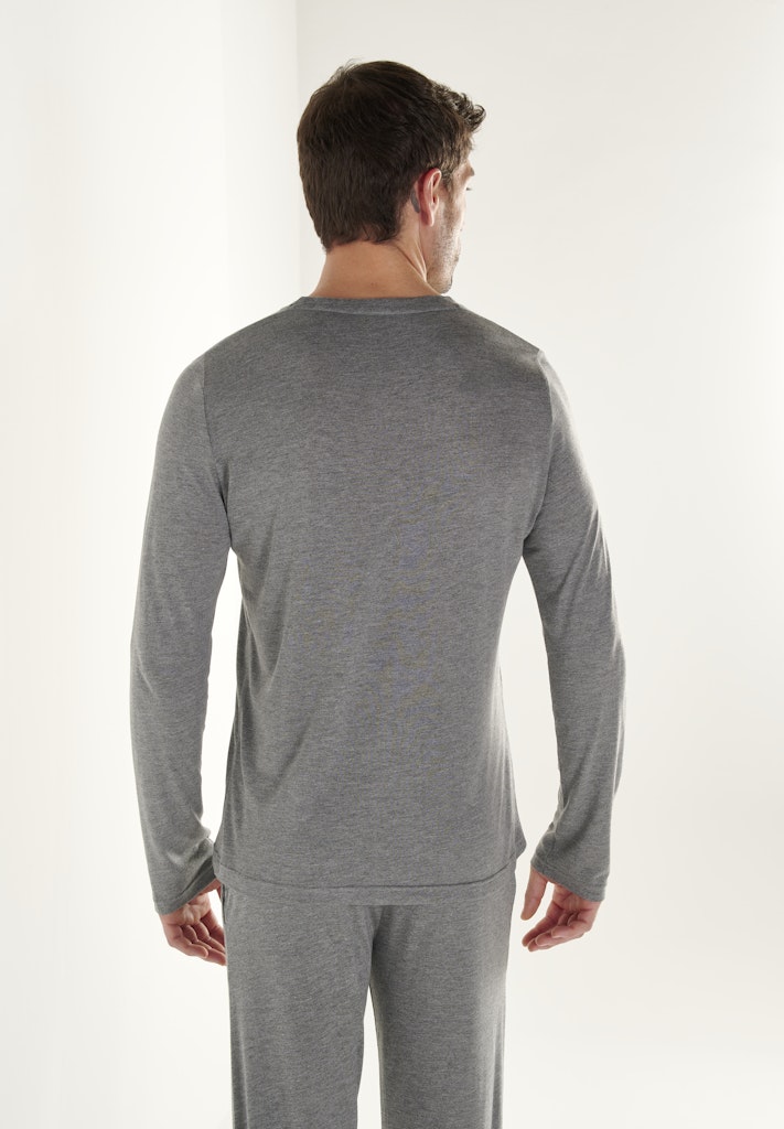 Cocooning Long Sleeve Shirt V | Grey 402673-00ZU