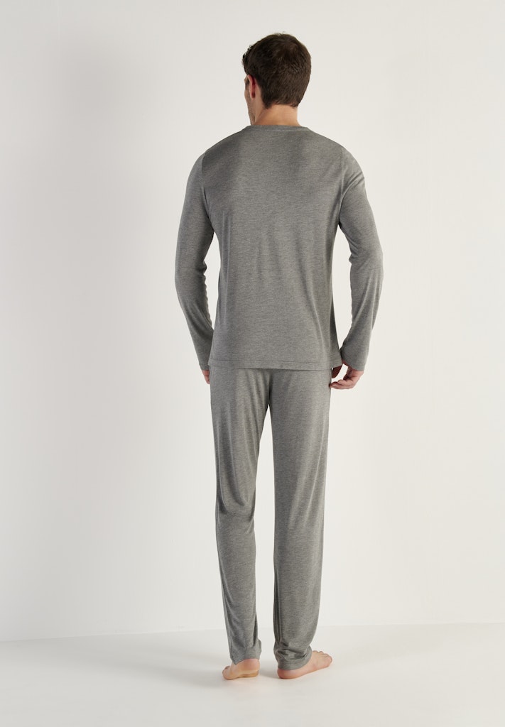 Cocooning Long Sleeve Shirt V | Grey 402673-00ZU