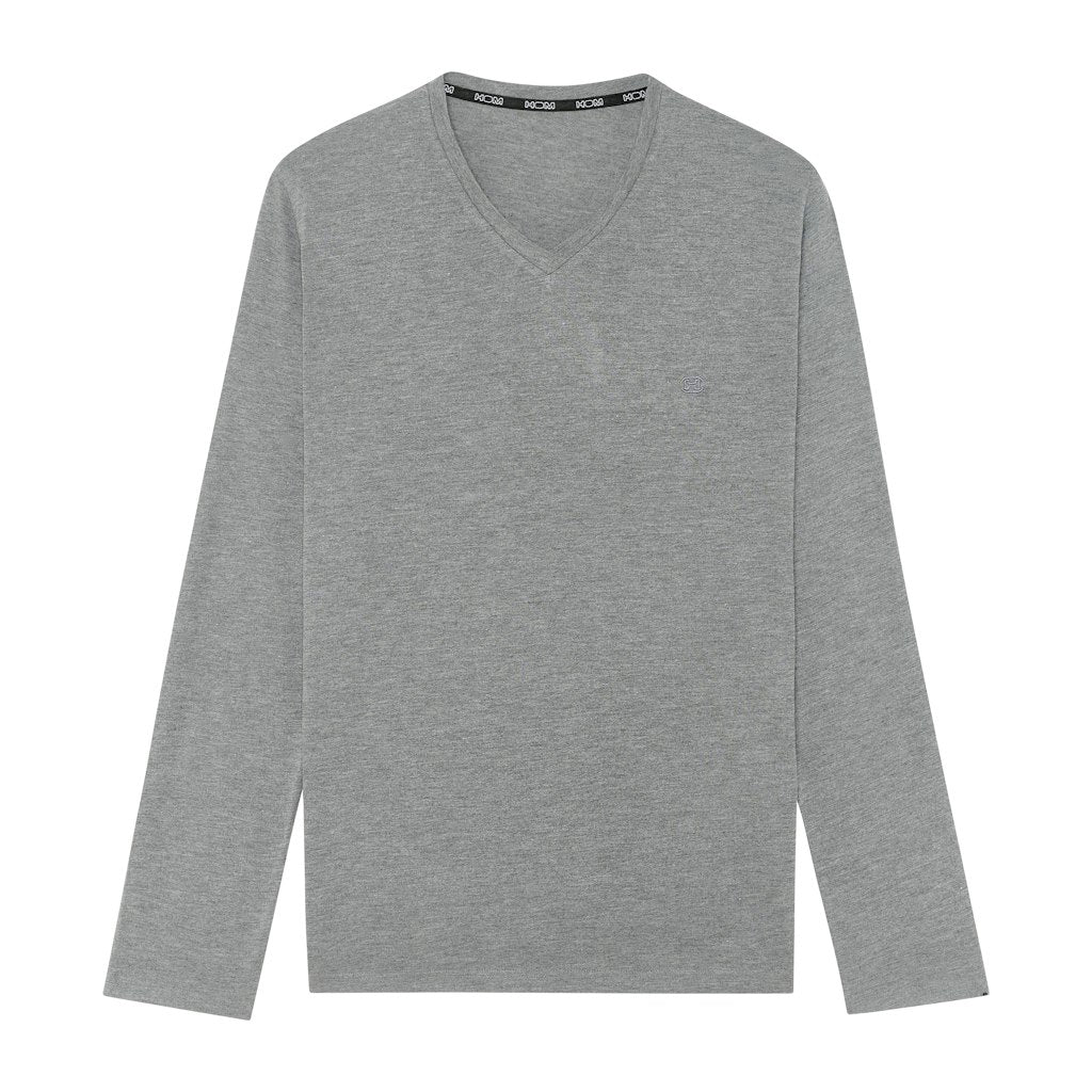 Cocooning Long Sleeve Shirt V | Grey 402673-00ZU