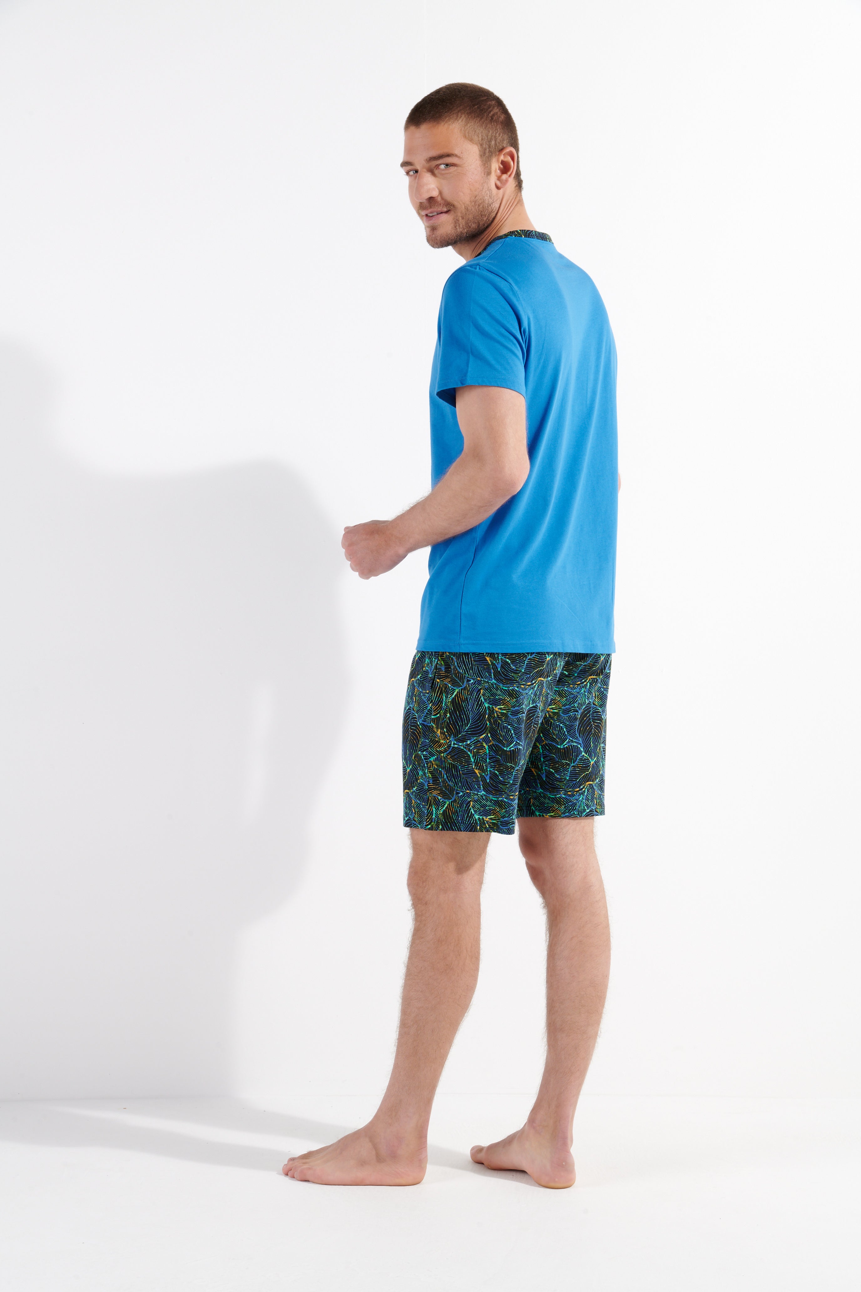402699 Jarrod Short Sleepwear - P0BI Blue Print