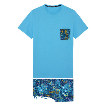 402714 Cyril Short Sleepwear - P0BI Blue Print