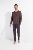 402723 Jegor Long Sleepwear - I004 Black Print