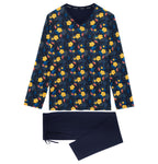 402725 Lucky Long Sleepwear - P0RA Navy Print