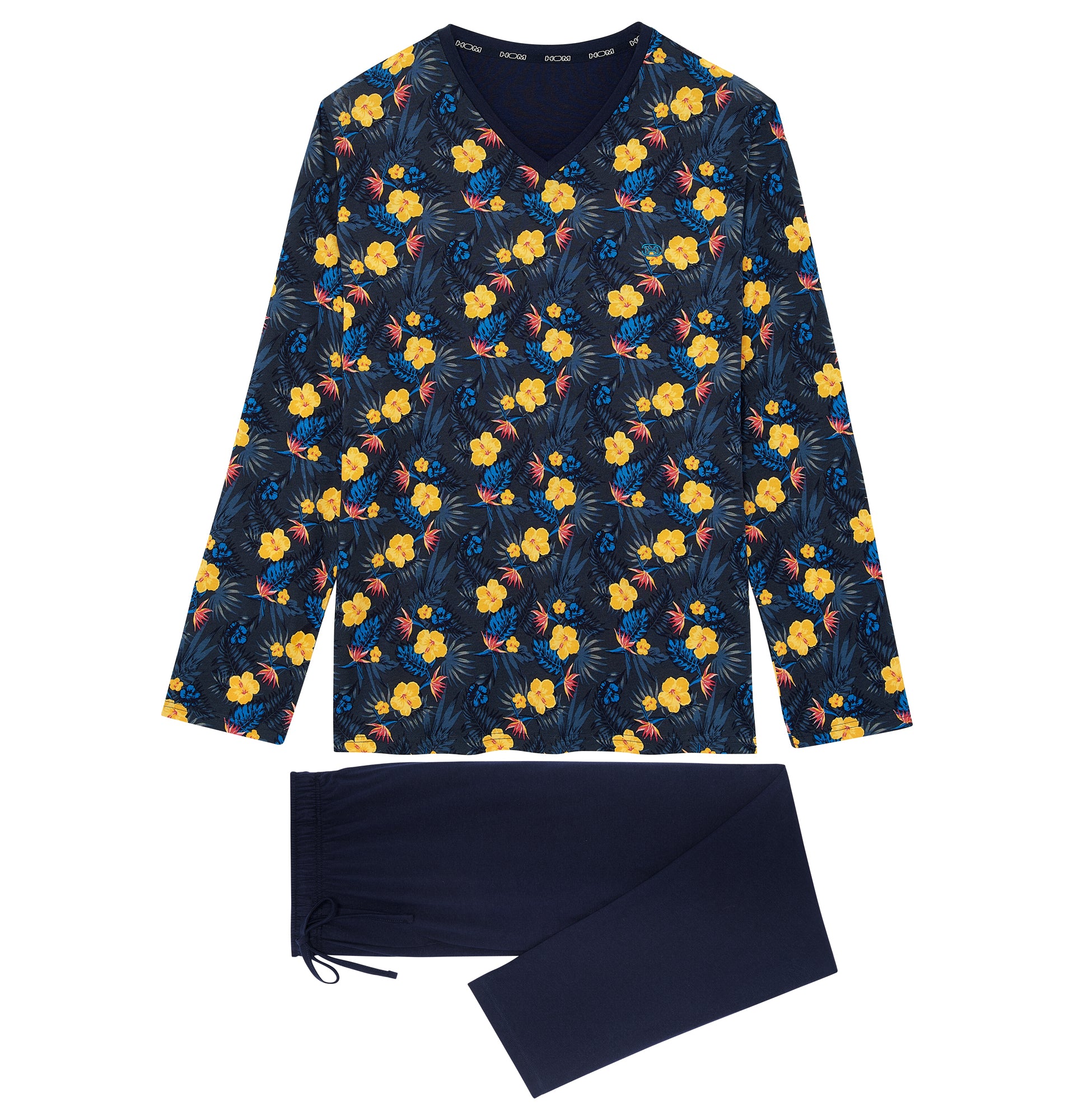 402725 Lucky Long Sleepwear - P0RA Navy Print