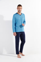 Cameron Long Sleepwear | Blue Print 402740-I0bi