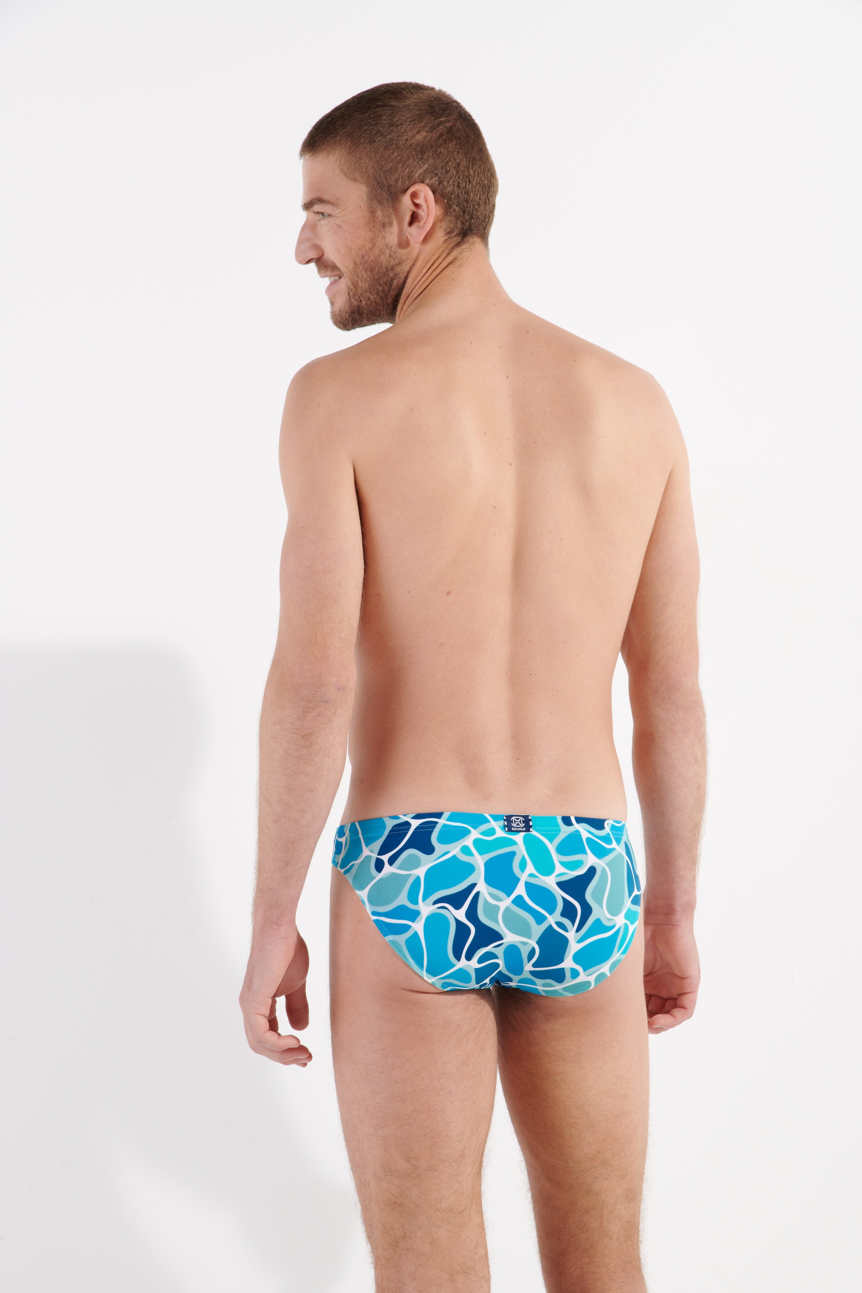 402741 Alain Swim Micro Briefs - P0BI Blue Print