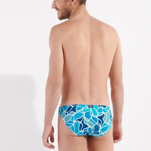 402741 Alain Swim Micro Briefs - P0BI Blue Print