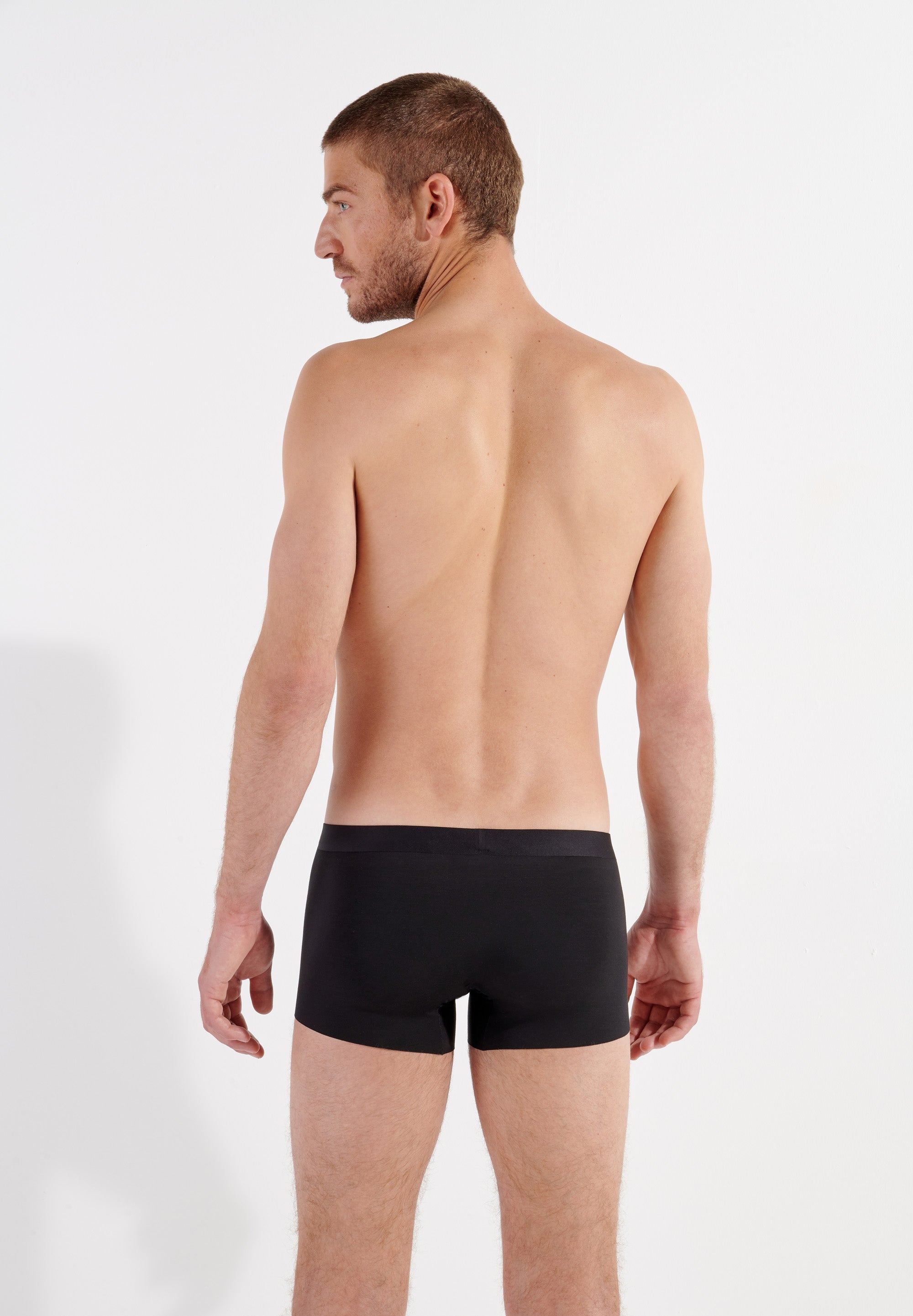 402753 Modal Clean Cut Comfort Boxer Briefs - 0004 Black