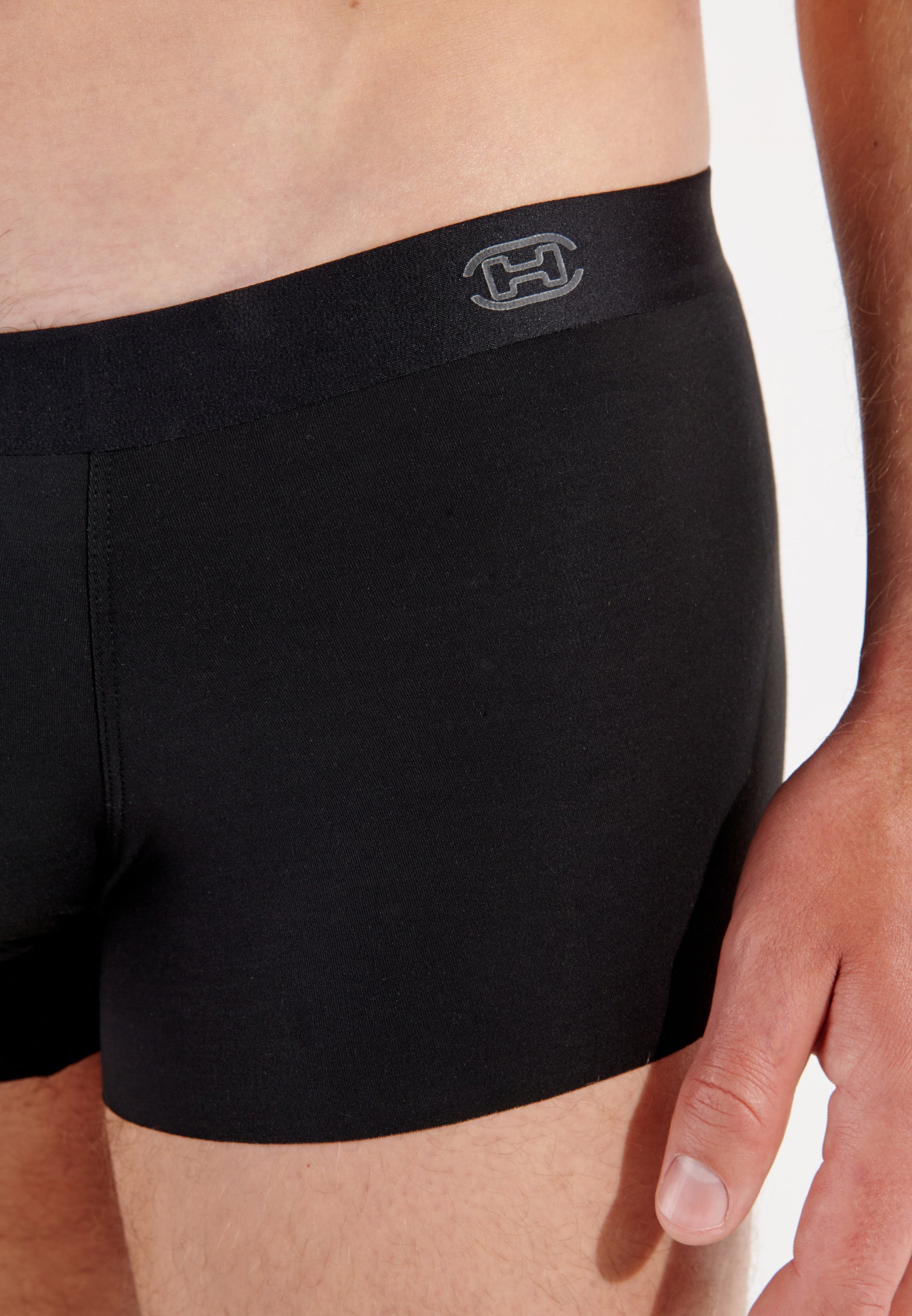 402753 Modal Clean Cut Comfort Boxer Briefs - 0004 Black