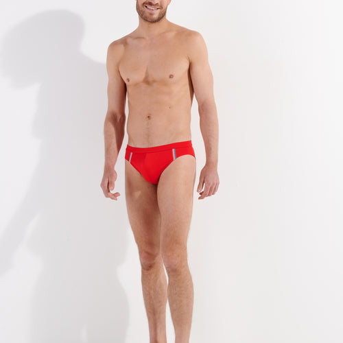 402755 Nautical Cup Swim Mini Briefs - 00PA Red