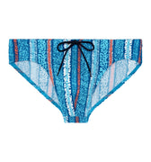 402758 Harrisson Swim Mini Briefs - P0PF Turquoise Print