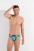 402761 Dino Swim Mini Briefs - P0PF Turquoise Print