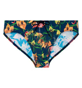 402764 Flamingo Swim Mini Briefs - P0RA Navy Print