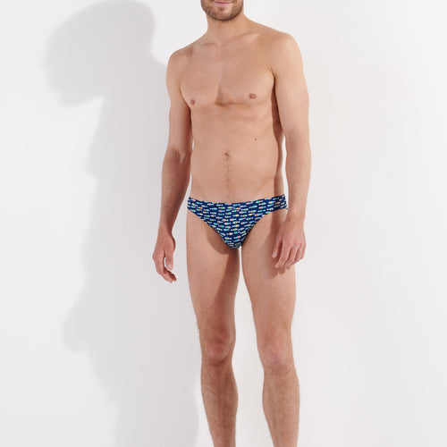 Trouville Swim Micro Briefs | Navy Prin 402776-I0ra