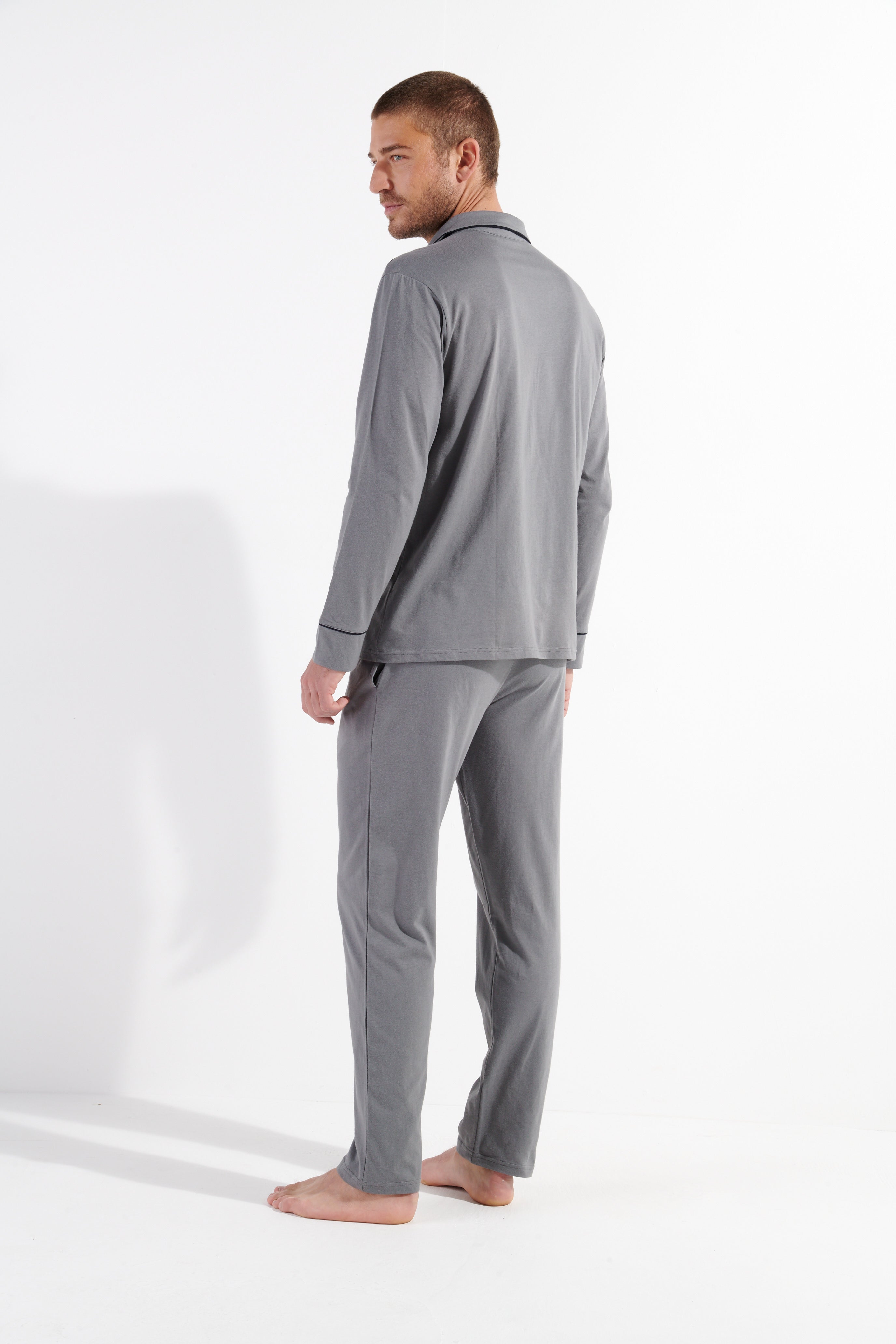 402802 Albert Long Sleepwear - 00ZU Grey