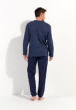 Cyrus Long Sleepwear | Navy Prin 402820-I0RA