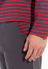 Carson Long Sleepwear Set | Red Stripes 402821-R0pa