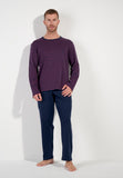 Carson Long Sleepwear | Navy Stripes 402821-R0RA