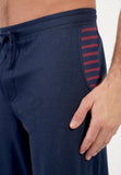 Carson Long Sleepwear | Navy Stripes 402821-R0RA