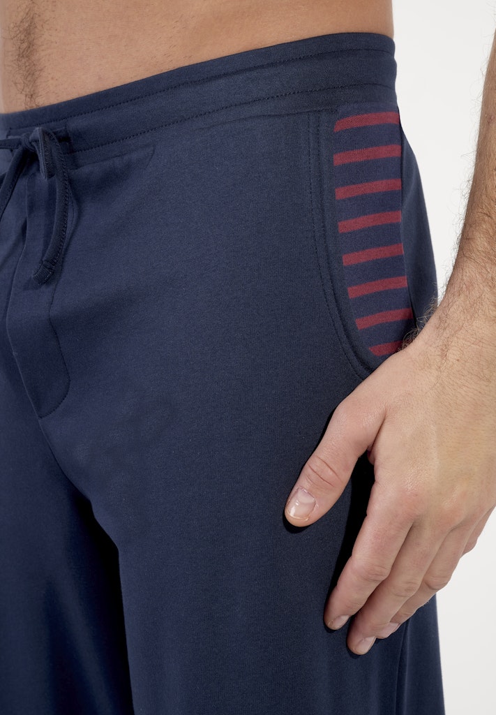 Carson Long Sleepwear | Navy Stripes 402821-R0RA