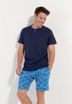 Douro Short Sleepwear Set | Navy Print 402825-P0ra