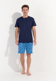 Douro Short Sleepwear Set | Navy Print 402825-P0ra