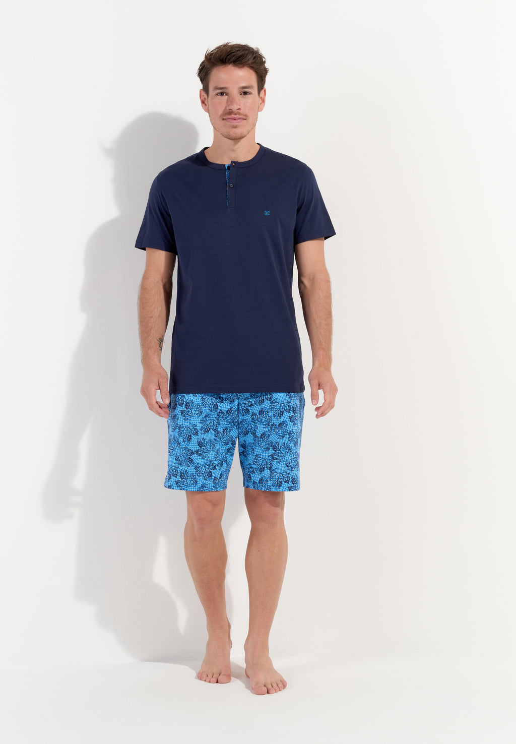 Douro Short Sleepwear Set | Navy Print 402825-P0ra