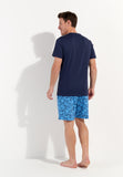Douro Short Sleepwear Set | Navy Print 402825-P0ra