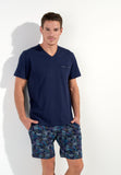 Maldives Short Sleepwear Set| Navy Print 402832-P0RA