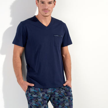 Maldives Short Sleepwear Set| Navy Print 402832-P0RA