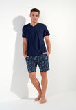 Maldives Short Sleepwear Set| Navy Print 402832-P0RA