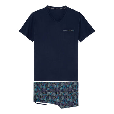 Maldives Short Sleepwear Set| Navy Print 402832-P0RA