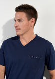 Salvador Short Sleepwear Set | Navy Print 402835-I0ra