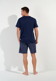 Salvador Short Sleepwear Set | Navy Print 402835-I0ra