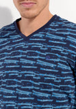 Tenerife Long Sleepwear Set | Navy Stripes 402837-R0ra