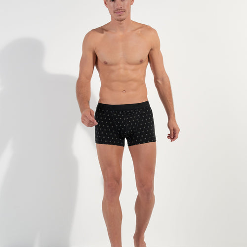 Gabriele #2 Boxer Briefs H01 2 Pack | Black/Black Print 402874-D042