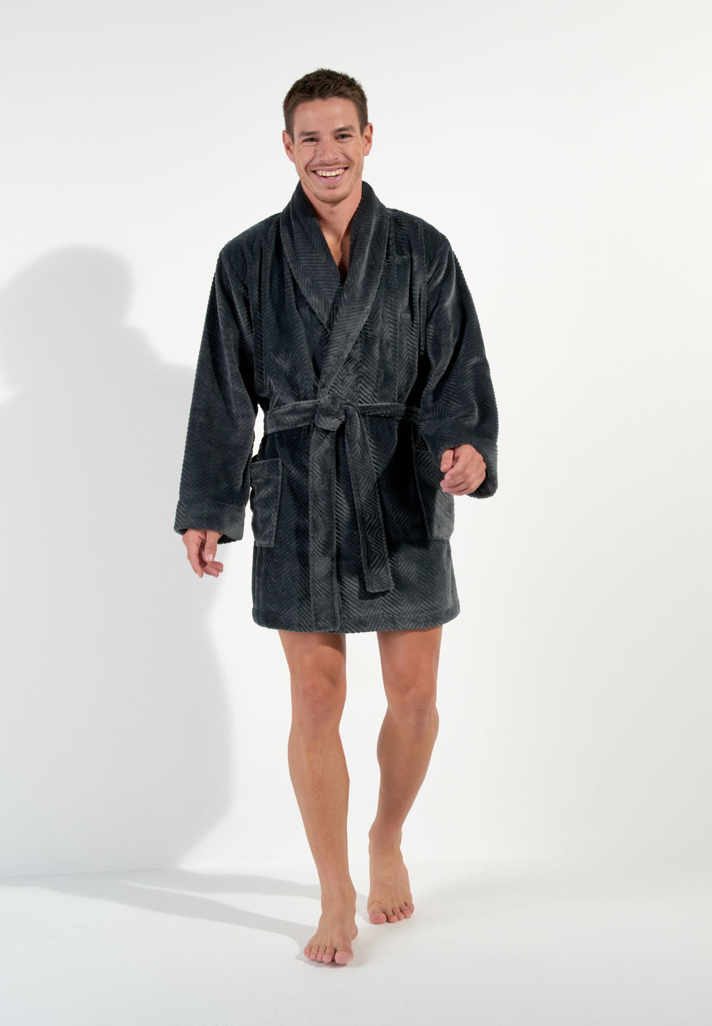 Everest Short Robe | Grey 402878-00ZU