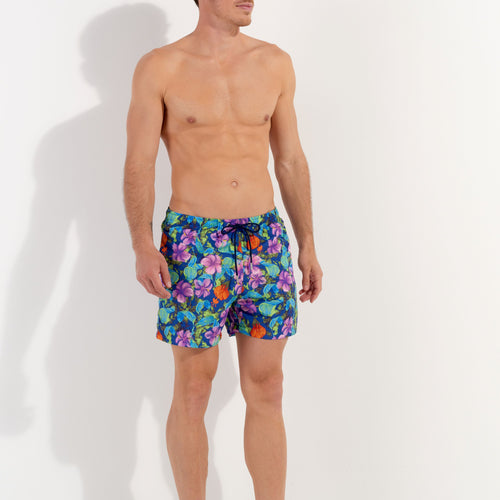 Balata Beach Boxer | Navy Print 402905-P0RA