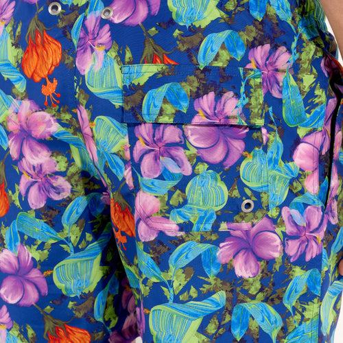 Balata Beach Boxer | Navy Print 402905-P0RA