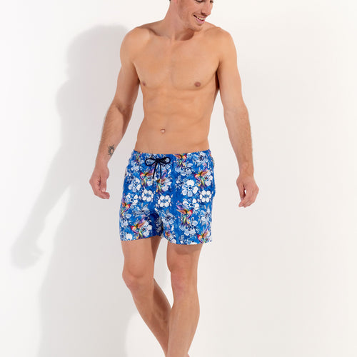 Colibris Beach Boxer | Blue Print 402908-P0BI