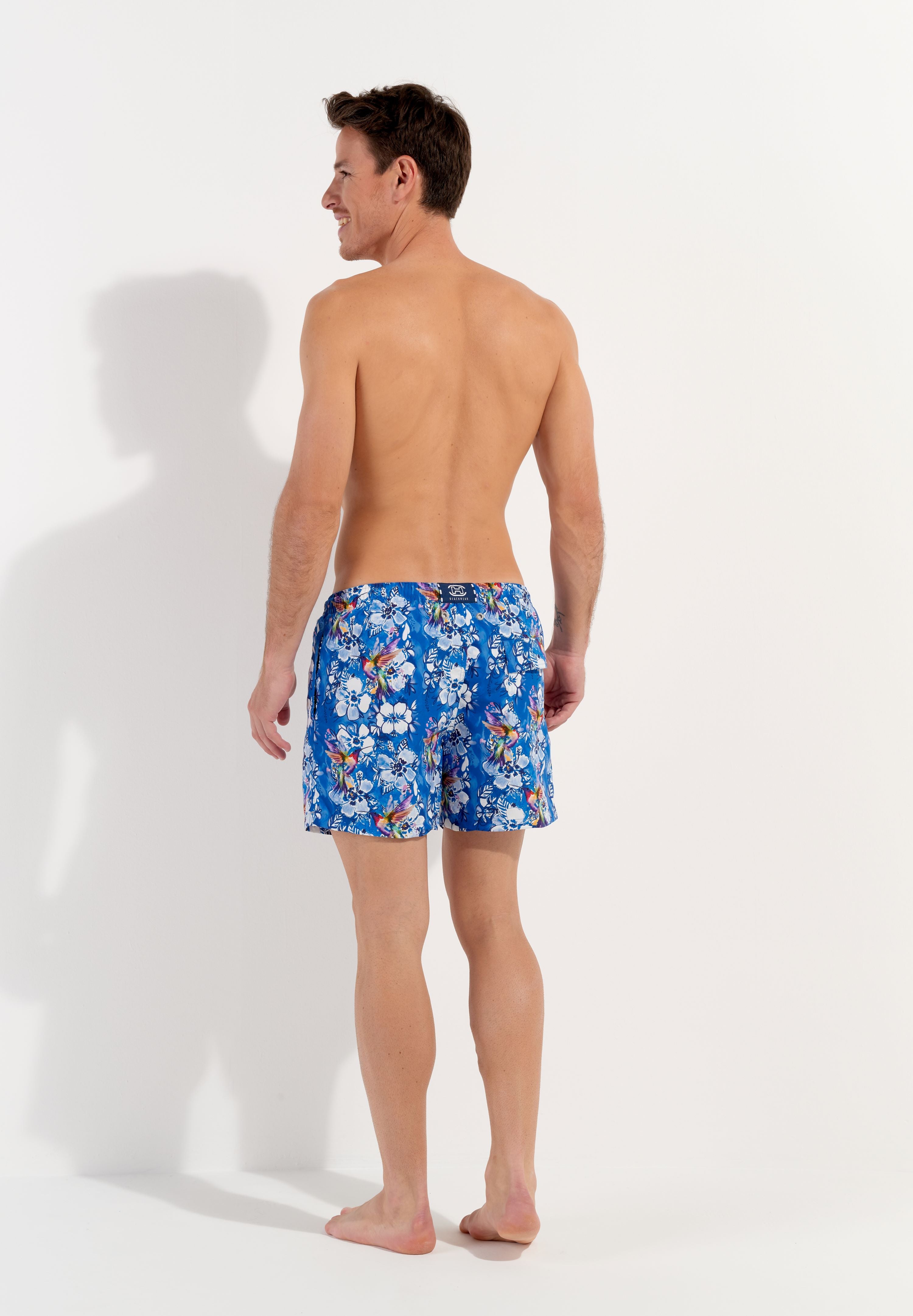 Colibris Beach Boxer | Blue Print 402908-P0BI