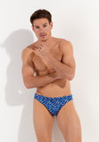 Socoa Swim Micro Briefs | Navy Print 402927-I0RA