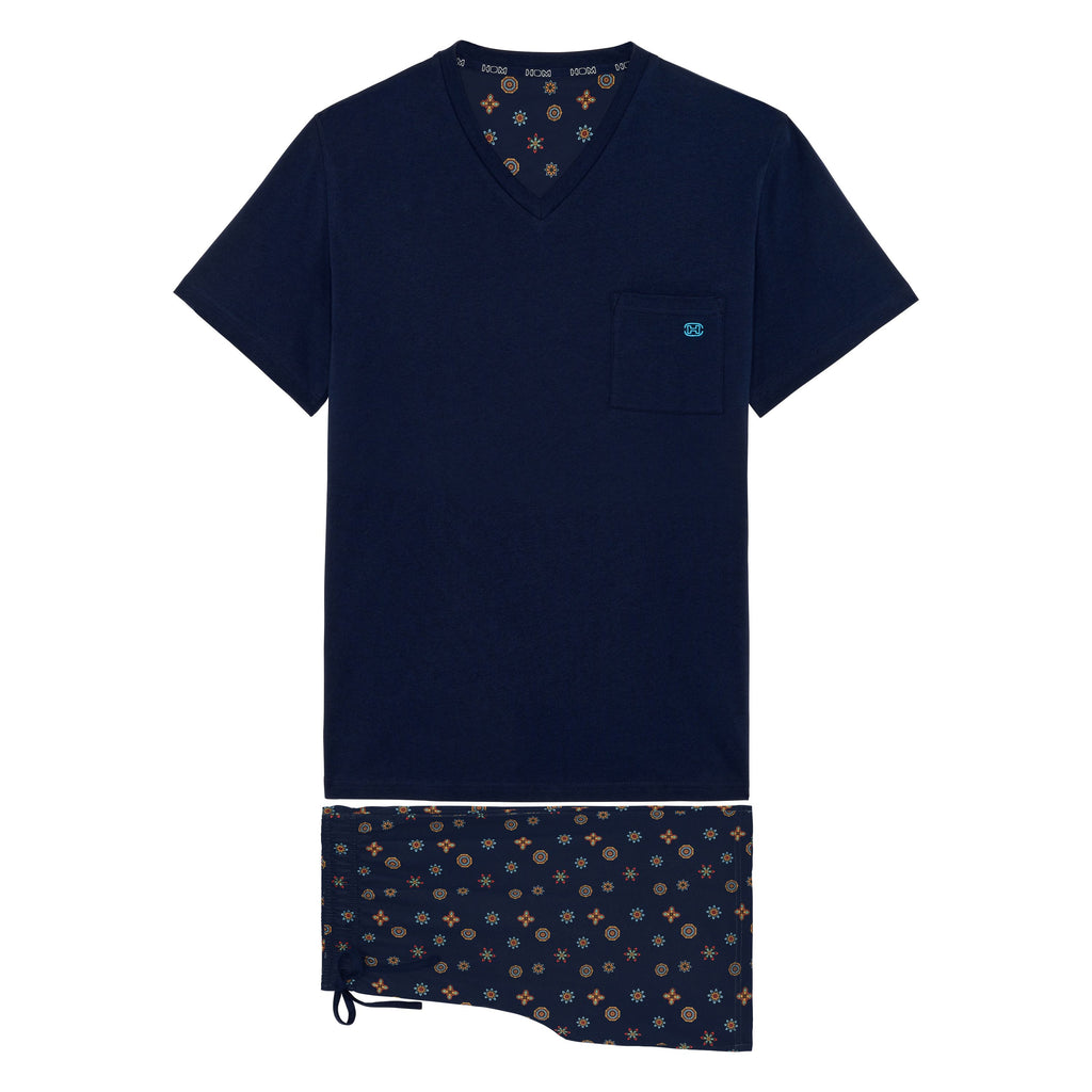 Mandala Short Sleepwear | Navy Print 402938-I0RA