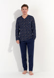 Mandala Long Sleepwear | Navy Print 402939-I0RA